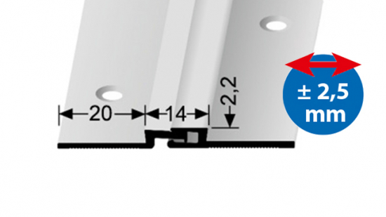 Dilatační profil Küberit 316 pro 2 mm