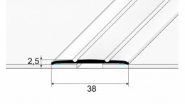 Přechodový profil 38 mm - plochý (samolepící)