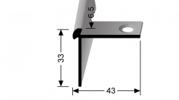 Schodový profil pro 6,5 mm Küberit 874 EB
