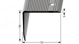 Schodový profil 70 x 55 mm (šroubovací) Küberit 530