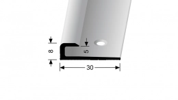 Ukončovací profil do 5 mm, hladký (šroubovací) Küberit 802