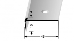 Schodový profil pro krytiny do 4 mm (šroubovací) Küberit 861