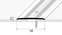Přechodový profil 35 mm - plochý (samolepící , šroubovací)