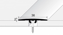Přechodový profil 36 mm - plochý (narážecí)