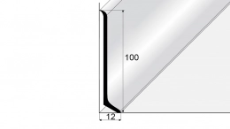 Soklový hliníkový profil 100 mm