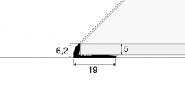 Ukončovací profil - pro linoleum, PVC, vinyl a koberce - do 5 mm (šroubovací)
