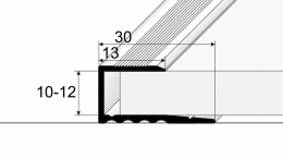Ukončovací profil pro krytinu 10-12 mm