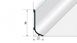Soklový hliníkový profil 50 mm (samolepicí)