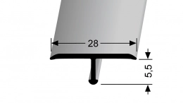 Přechodový profil T 28 Küberit 293 a 293 H