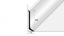 Soklový hliníkový profil 44 mm