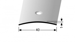 Nerezový profil 40 mm, oblý (šroubovací, samolepící, nevrtaný) Küberit 454, 454 SK, 454 U
