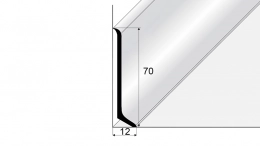 Soklový hliníkový profil 70 mm
