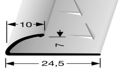 Ukončovací kobercový a podlahový profil - do 7 mm (šroubovací)