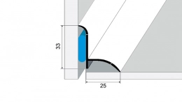 Vanový profil 33 x 25 mm s komponenty