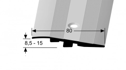 Zátěžový nájezdový profil 80 x 11 mm - zátěž do 2 t (šroubovací) Küberit 268