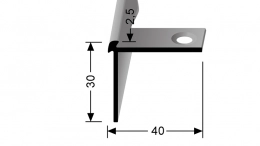 Schodový profil pro 2,5 mm Küberit 870 EB