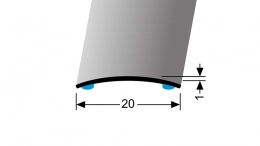 Nerezový profil 20 mm - oblý (samolepící) Küberit 471 SK